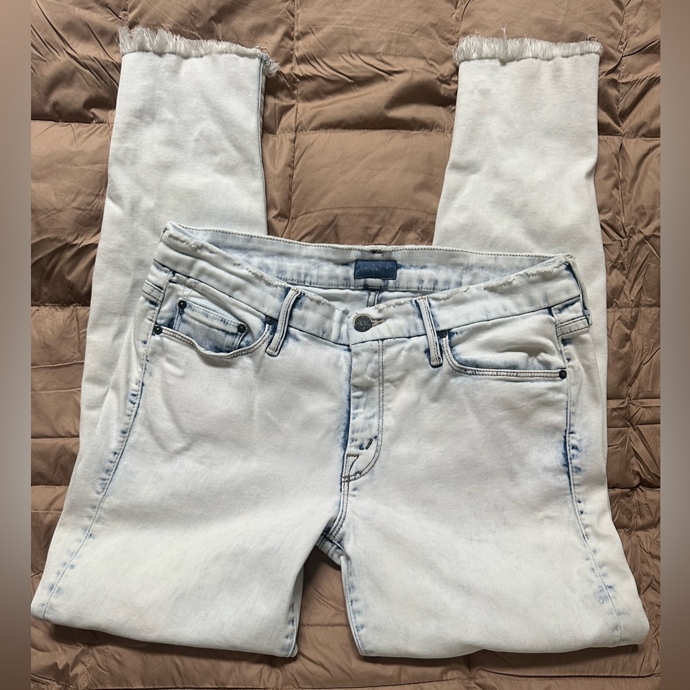 MOTHER White Denim
